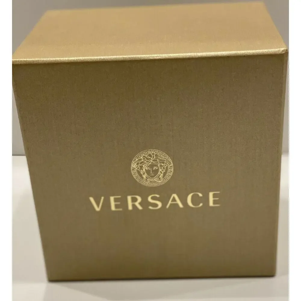 Versace Stainless Steel & Leather Strap Women's Watch NIB $1295